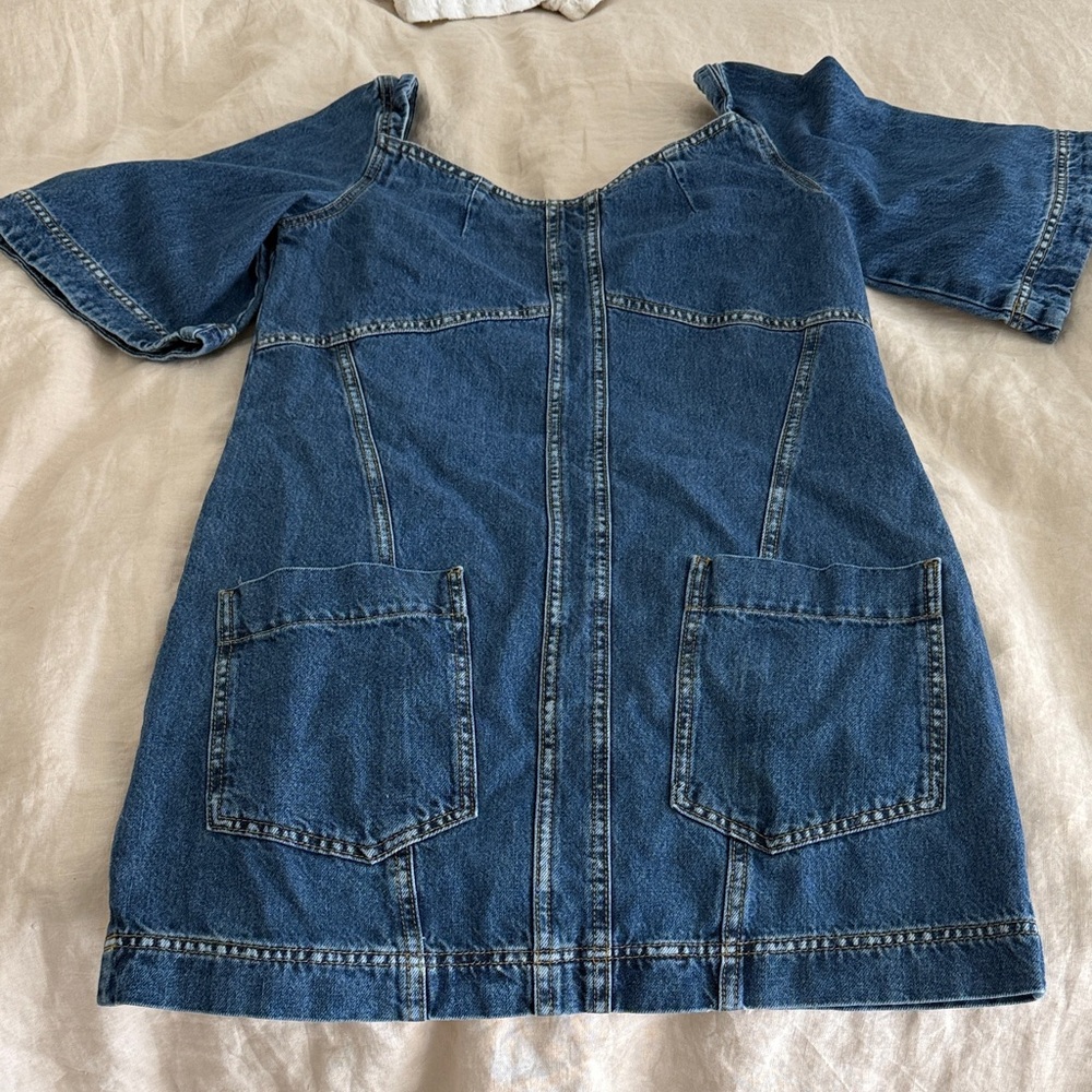 STINE GOYA Blue Denim Mini Dress